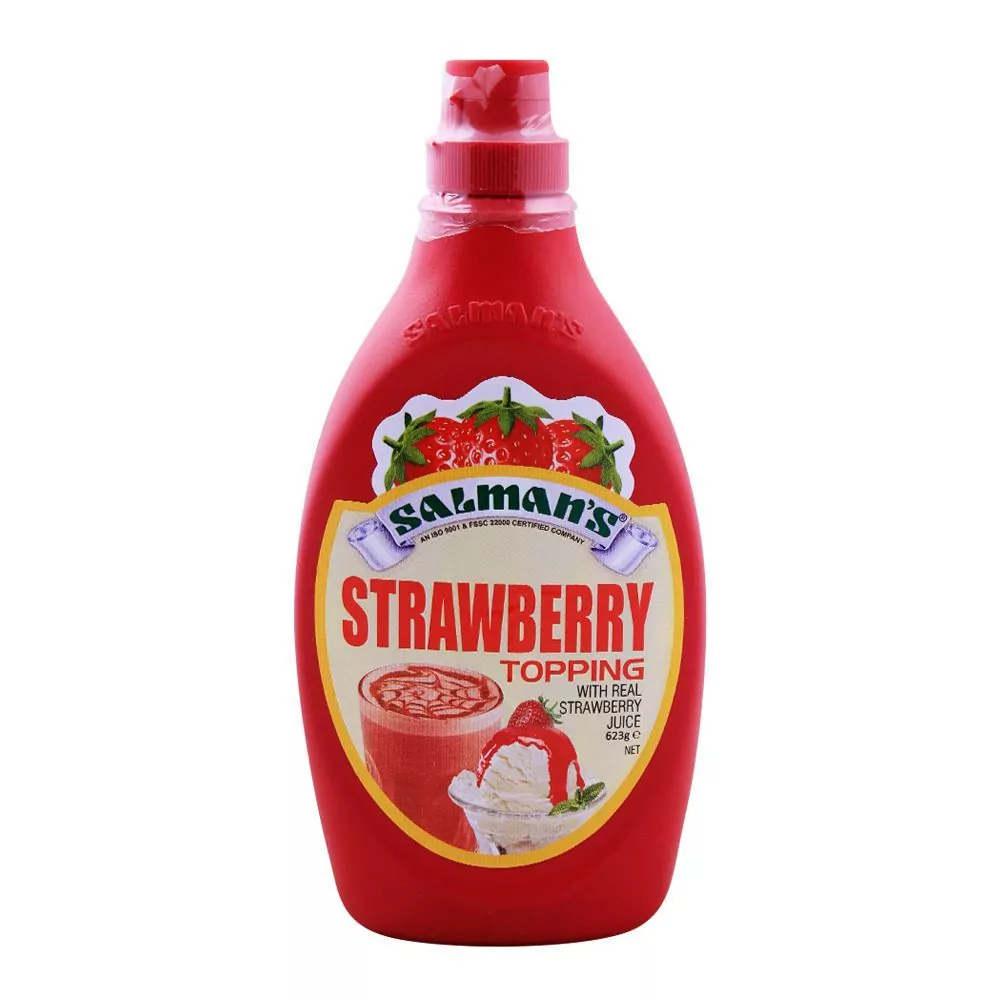 Salman'S Strawberry Topping 623Gms