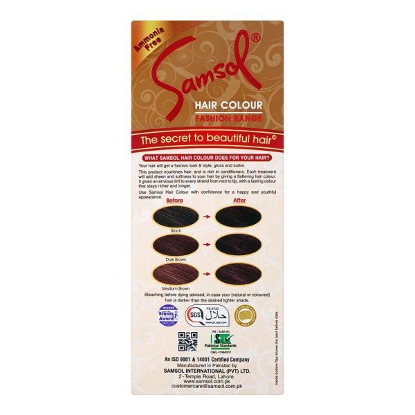 Samsol Fashion Range Hair Colour 1 Black