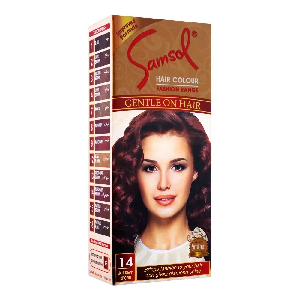 Samsol Fashion Range Hair Colour 14 Mahogany Brown