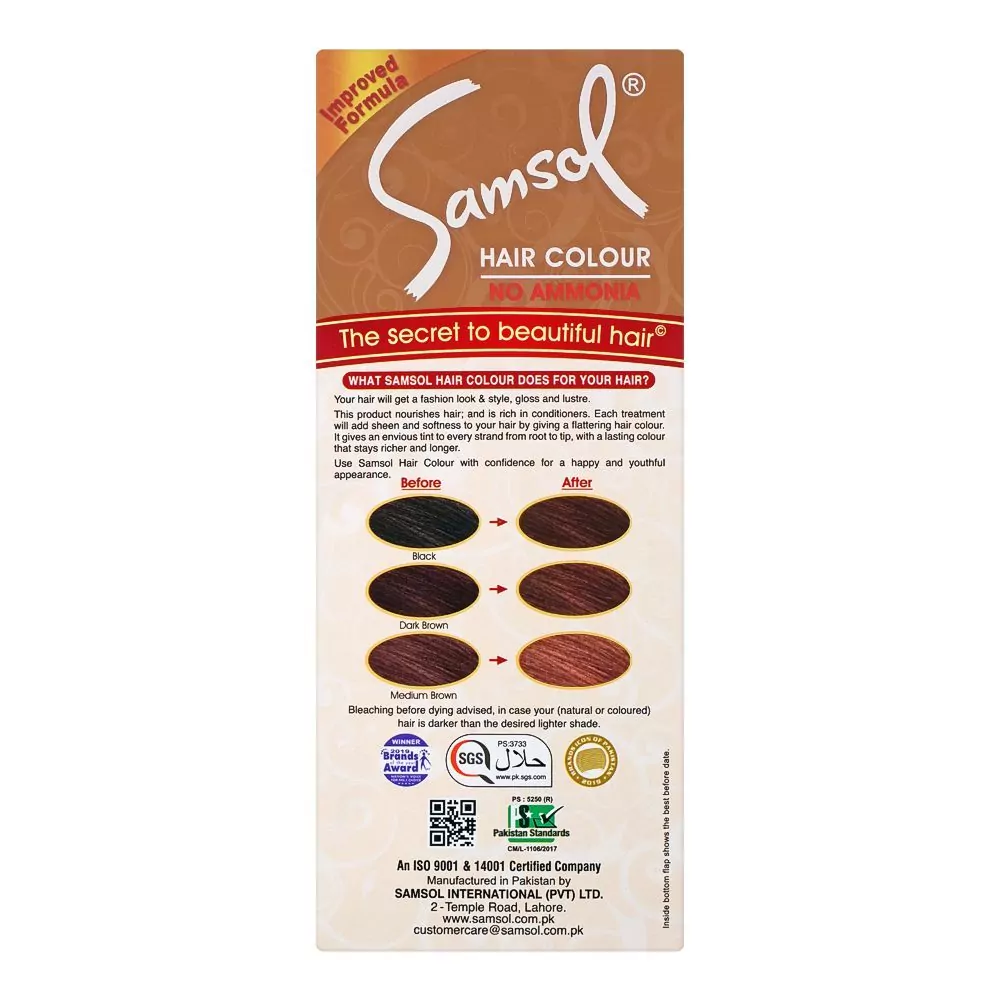 Samsol No Ammonia Hair Colour 39 Light Brown A