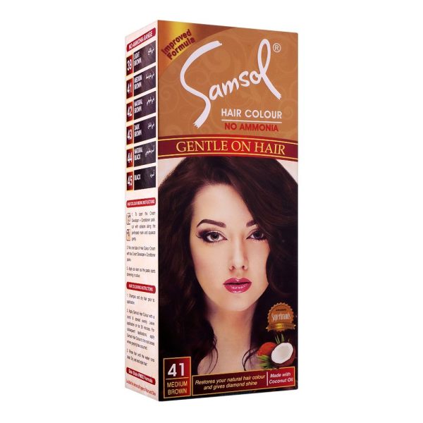 Samsol No Ammonia Hair Colour 41 Medium Brown