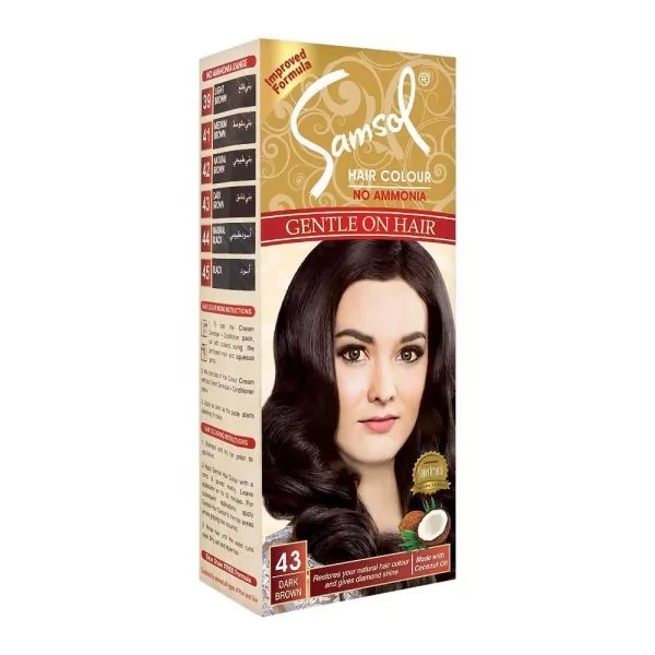 Samsol No Ammonia Hair Colour 43 Dark Brown