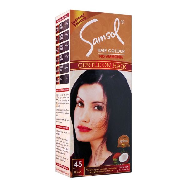 Samsol No Ammonia Hair Colour 45 Black