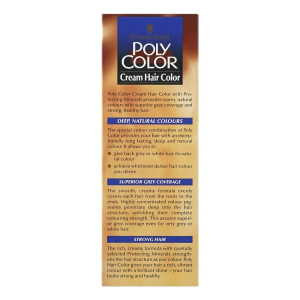 Schwarzkopf Poly Color Cream Hair Color 43 Natural Dark Brown