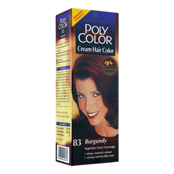 Schwarzkopf Poly Color Cream Hair Color 83 Burgundy