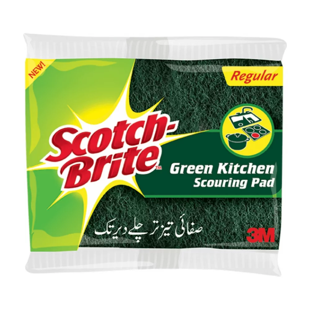 Scotch Brite Green Kitchen Scouring Pad Regular