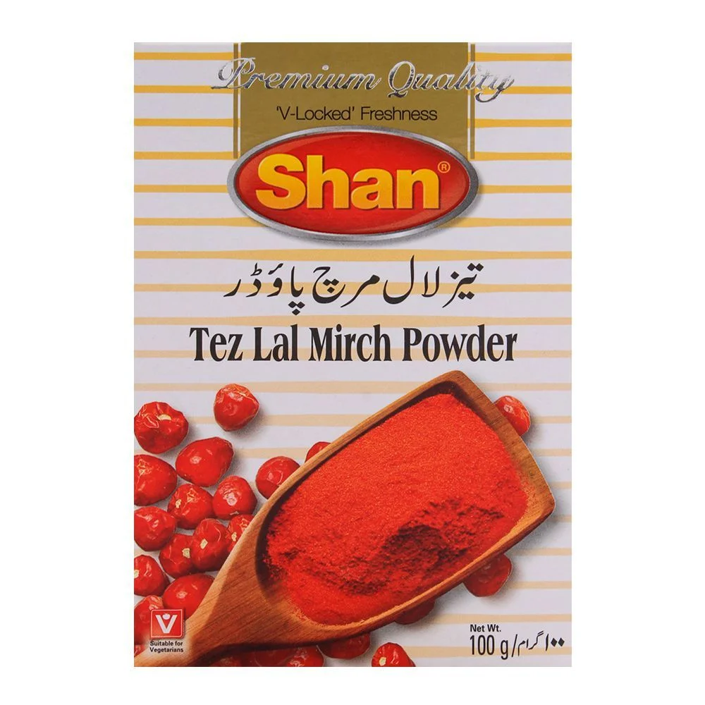 Shan Tez Lal Mirch Powder Red Chilli Powder 100Gms