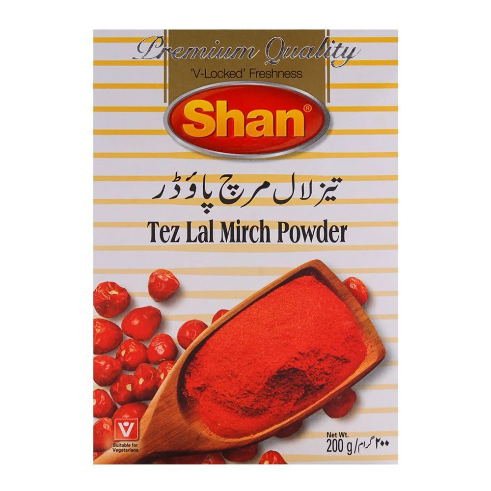 Shan Tez Lal Mirch Powder Red Chilli Powder 200Gms