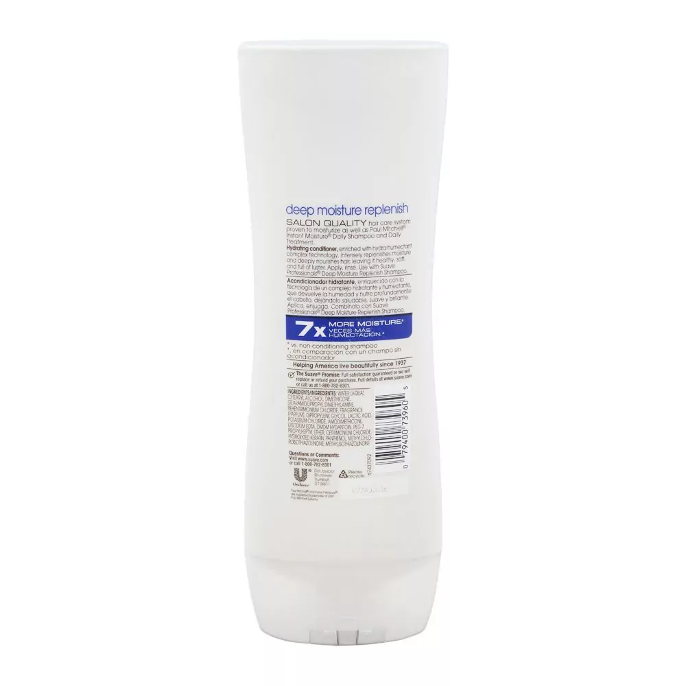 Suave Deep Moisture Replenish Hydrating Conditioner, 12.6 Fl Oz (373Ml)