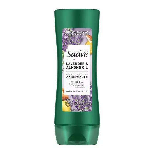 Suave Lavender + Almond Oil Frizz Calming Conditioner, 12.6 FL Oz (373ml)