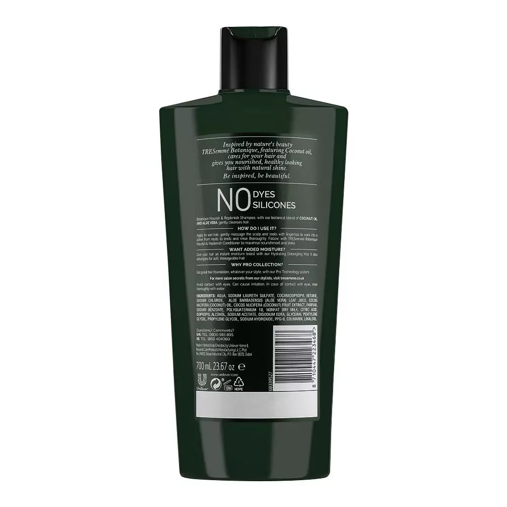 Tresemme Botanique Nourish Replenish Coconut Oil Aloe Vera Shampoo 360Ml A