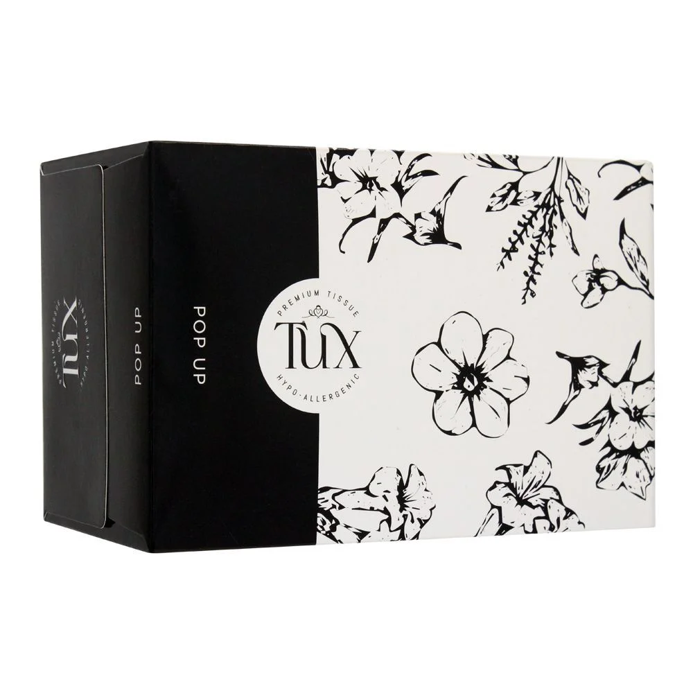 Tux Popup Pop-Up Tissues Box Premium, 300 Sheets, 150X2Ply