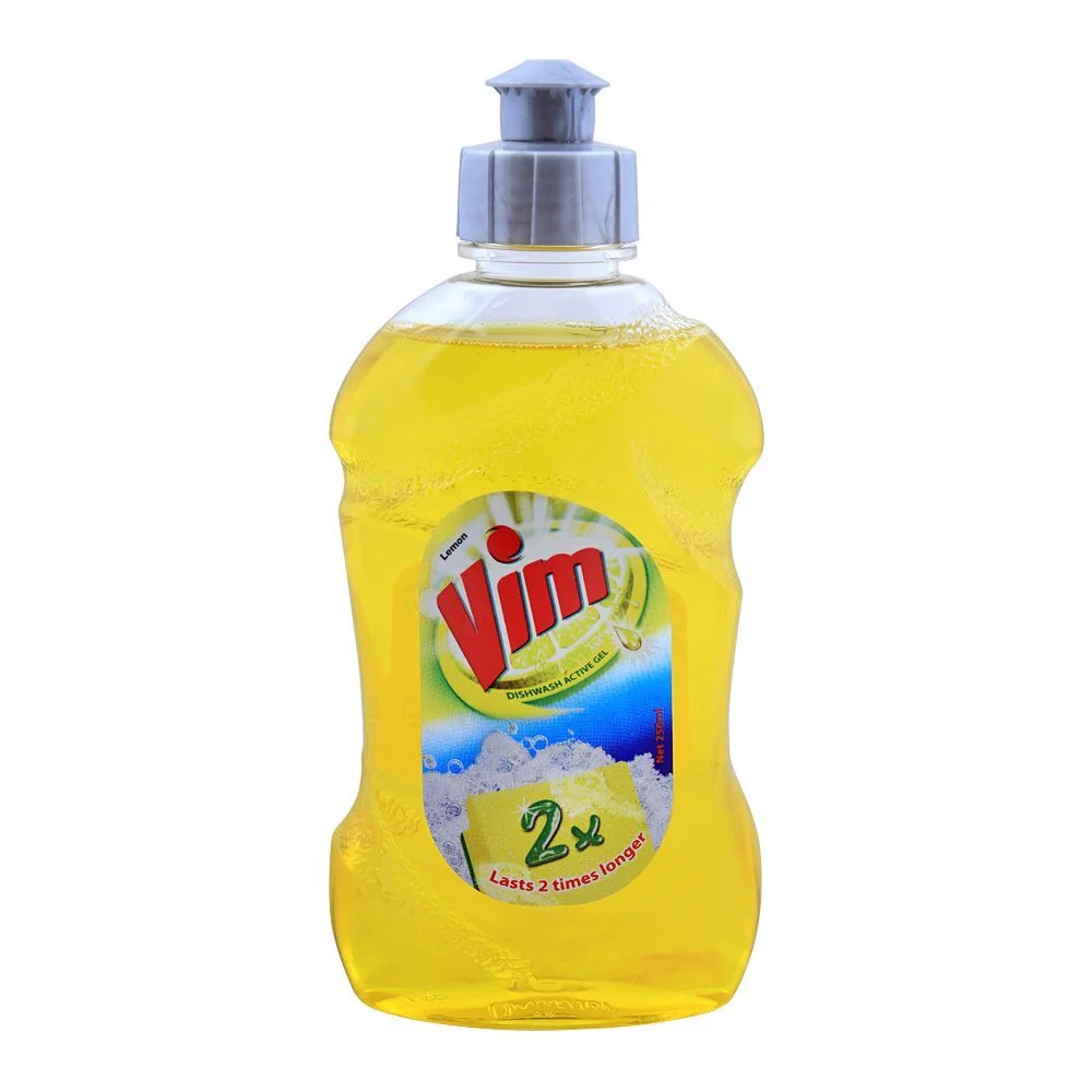 Vim Lemon Dishwash Active Gel 250Ml