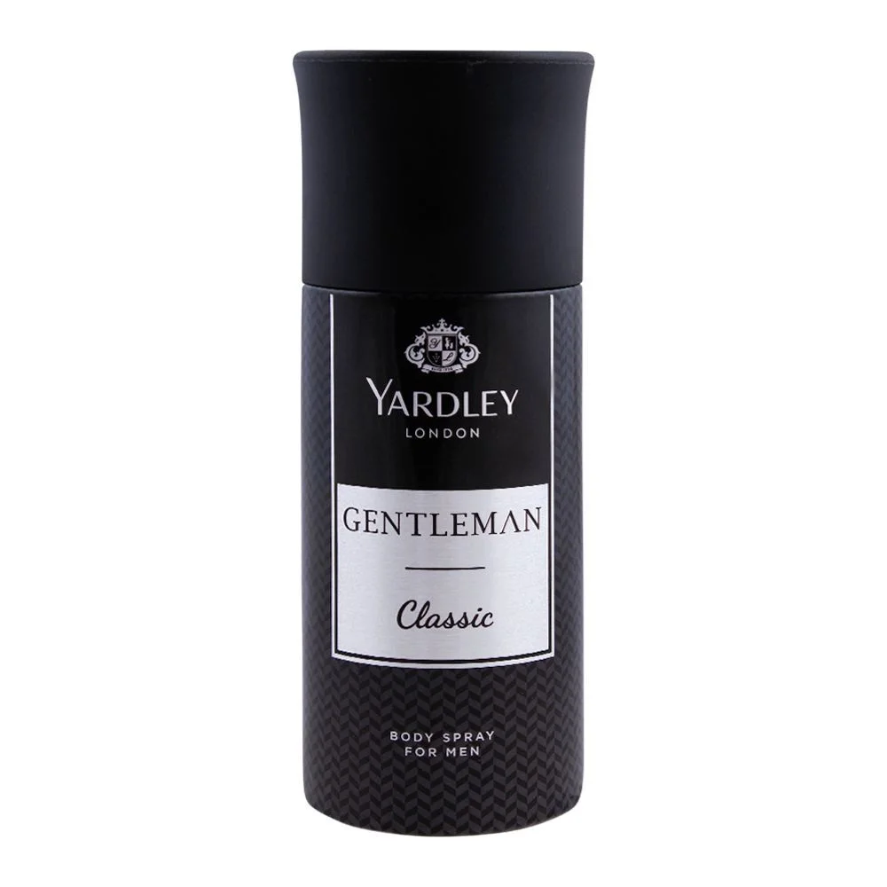 Yardley Gentleman Classic Deodorant Body Spray, 150Ml