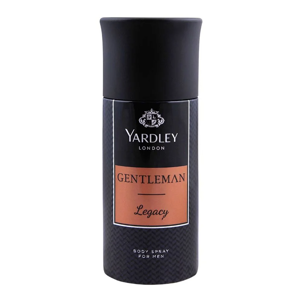 Yardley Gentleman Legacy Deodorant Body Spray, 150Ml