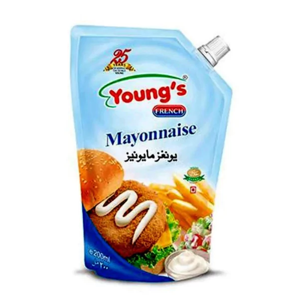 Young’s French Mayonnaise Pouches -200ml