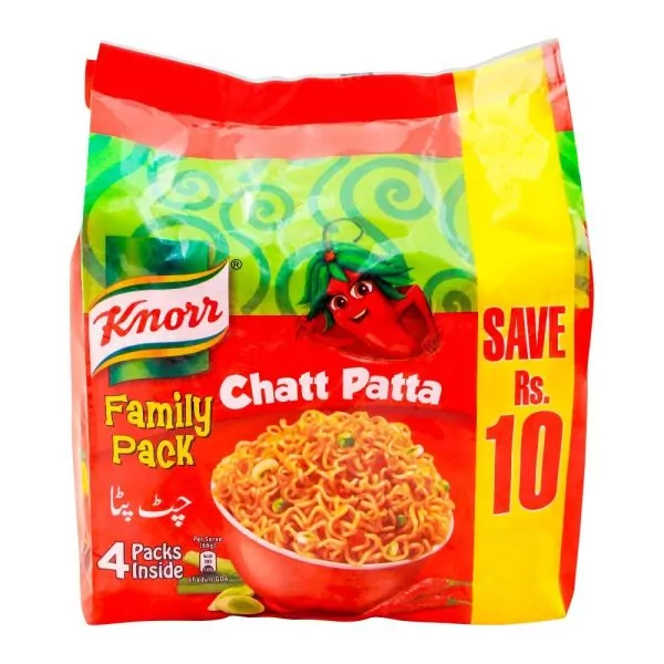 knorr Noodles Chatt Patta Family Pack 4x66 grams