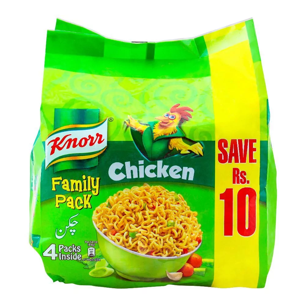 Knorr Noodles Chicken Family Pack 4X66Gms