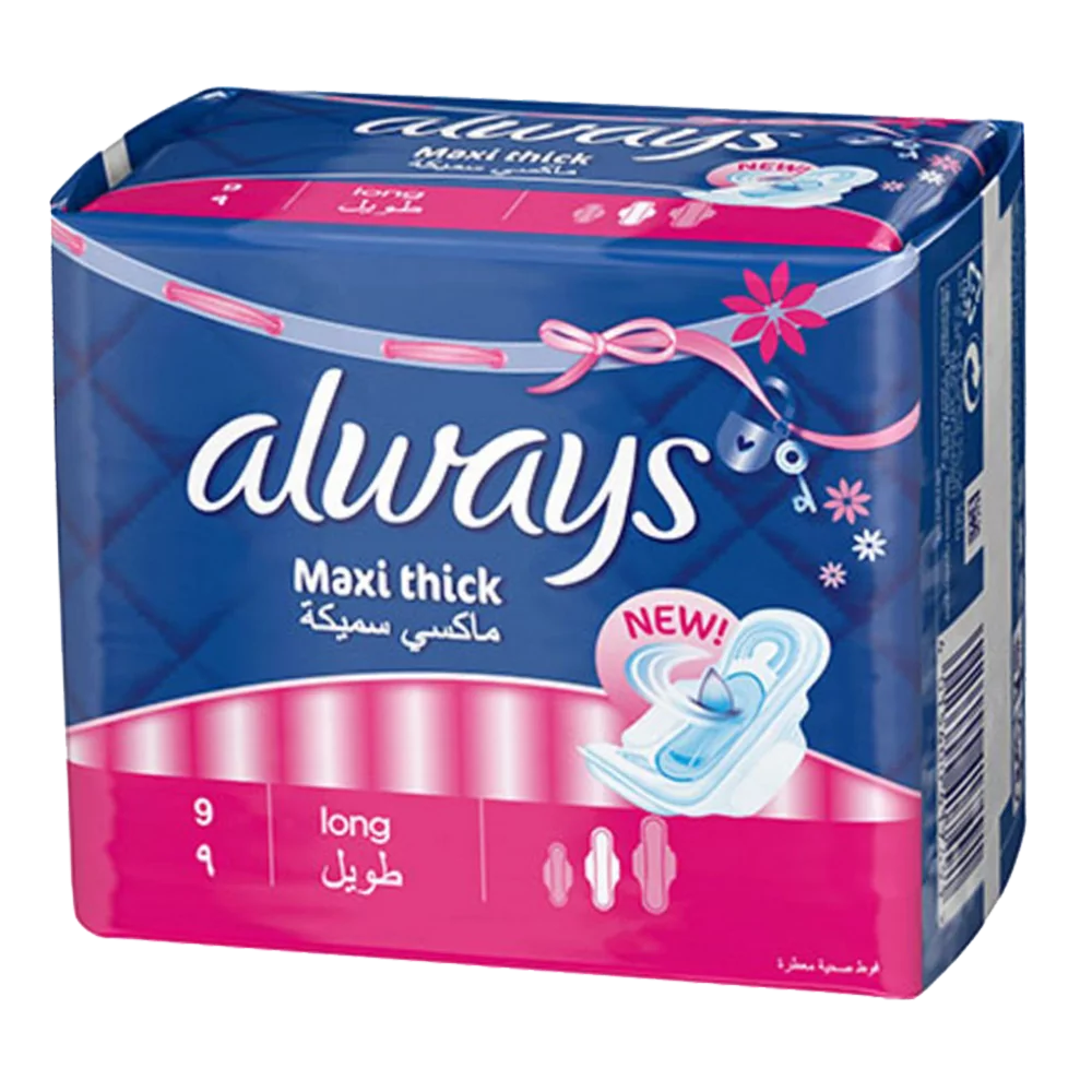 Always Pads Maxi Thick Long 9Pcs Pack