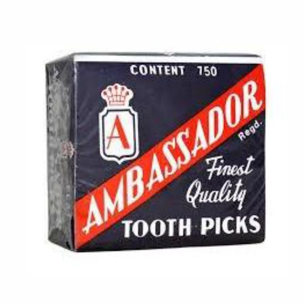 Ambassador Toothpicks Wooden Pack Of 100 Pieces