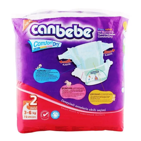 Canbebe Jumbo Mini No. 2, 3-6 KG 72-Pack