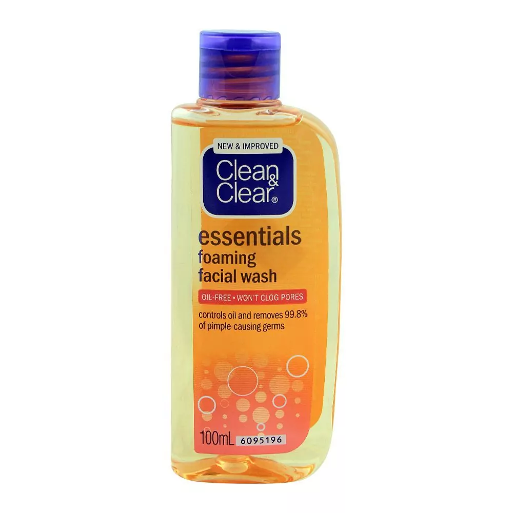 Clean &Amp;Amp; Clear Essentials Foaming Face Wash, Oil Free, 100Ml