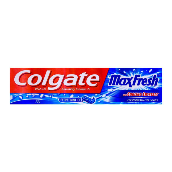 Colgate MaxFresh Blue Gel Peppermint Ice Toothpaste 75gm