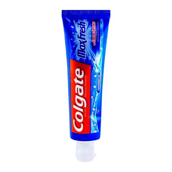 Colgate MaxFresh Blue Gel Peppermint Ice Toothpaste 75gm