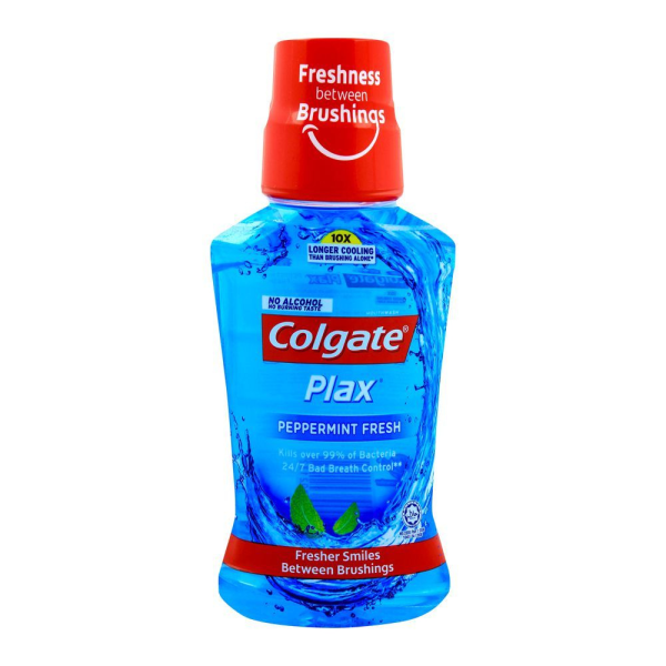 Colgate Mouthwash Plax Peppermint 250ml Basic