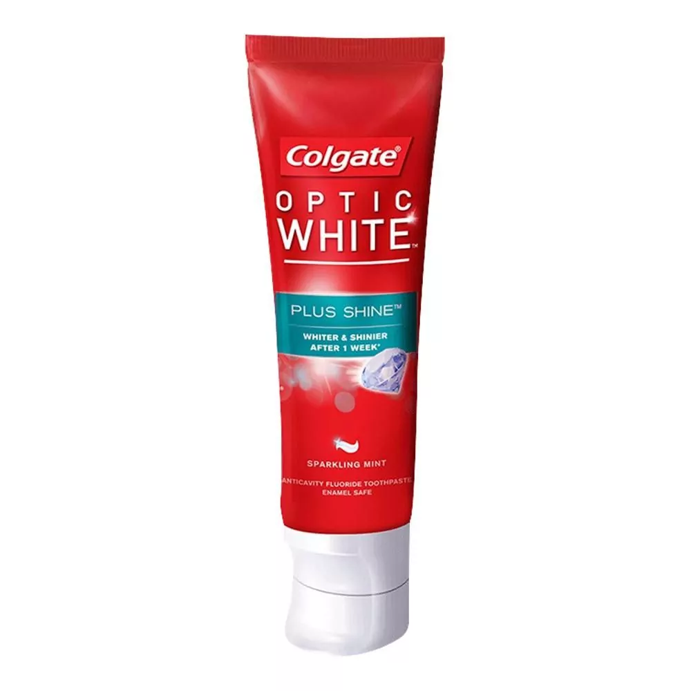 Colgate Optic White Plus Shine Sparkling Mint Toothpaste, 100G