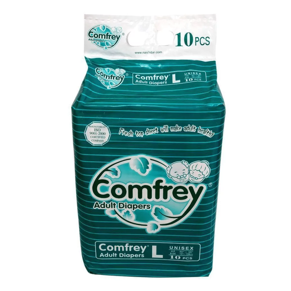 Comfrey Adult Diaper Large 10 Pc