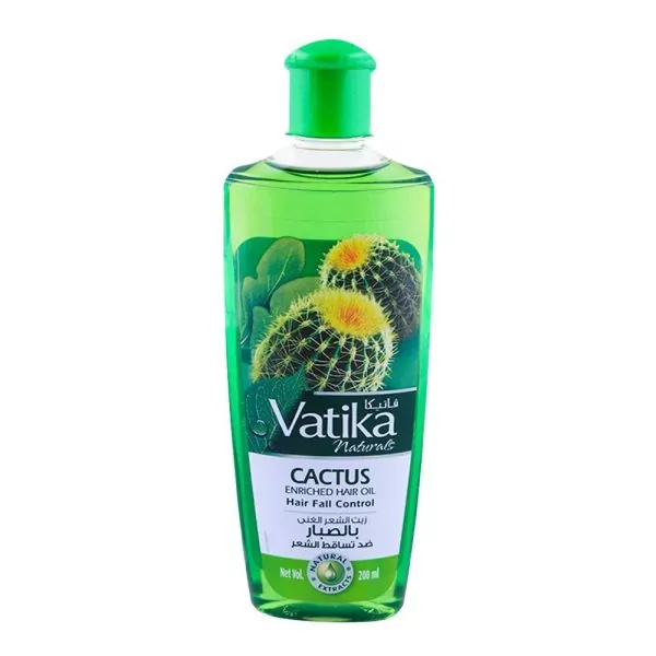 Dabur Vatika Cactus Enriched Hair Oil, Hair Fall Control 200ml