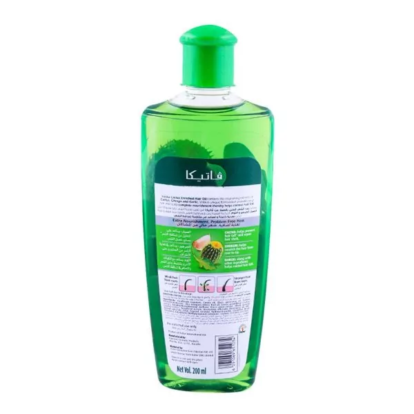 Dabur Vatika Cactus Enriched Hair Oil, Hair Fall Control 200ml