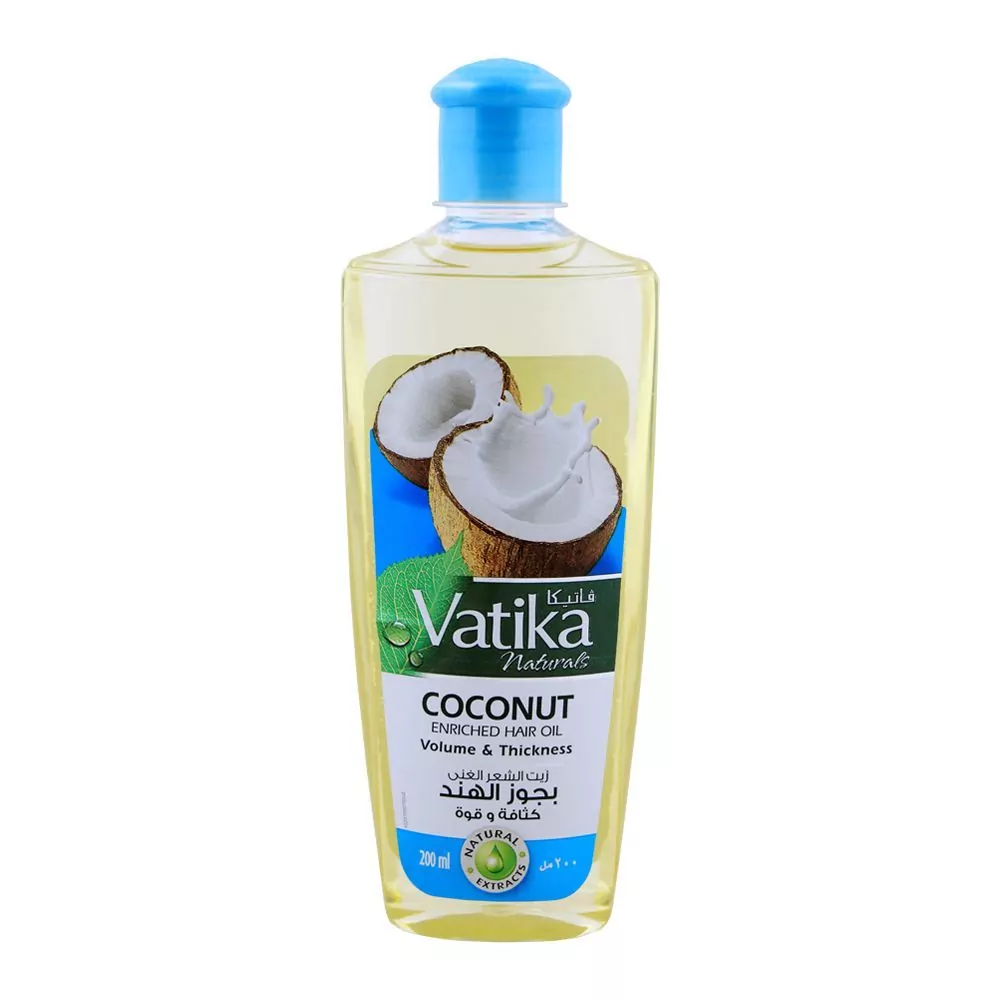 Dabur Vatika Coconut Enriched Volume &Amp;Amp; Thickness Hair Oil 200Ml