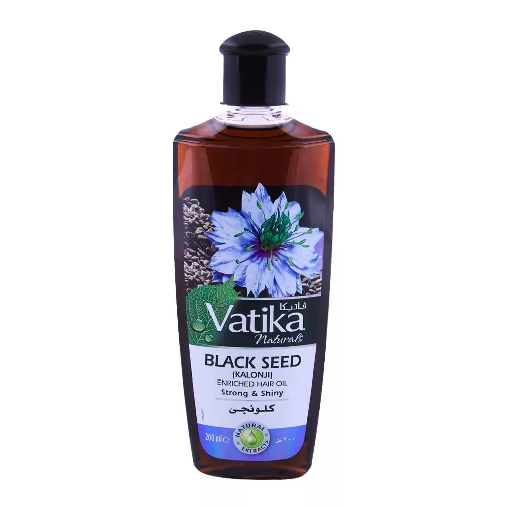 Dabur Vatika Hair Oil Black Seed Enriched ,Strong &Amp;Amp; Shiny 200Ml