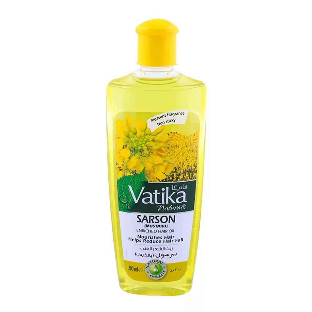 Dabur Vatika Sarson (Mustard) Enriched Hair Oil 200Ml