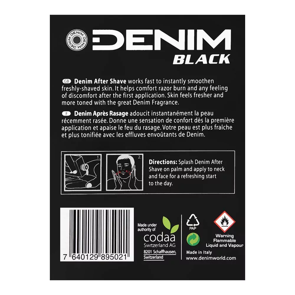 Denim Black After Shave 100Ml A