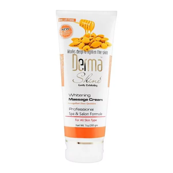 Derma Shine Massage Cream Gently Exfoliating Honey With Almond Whitening 200gms