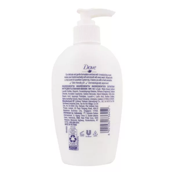 Dove Handwash Cucumber And Green Tea Scent 250ml 