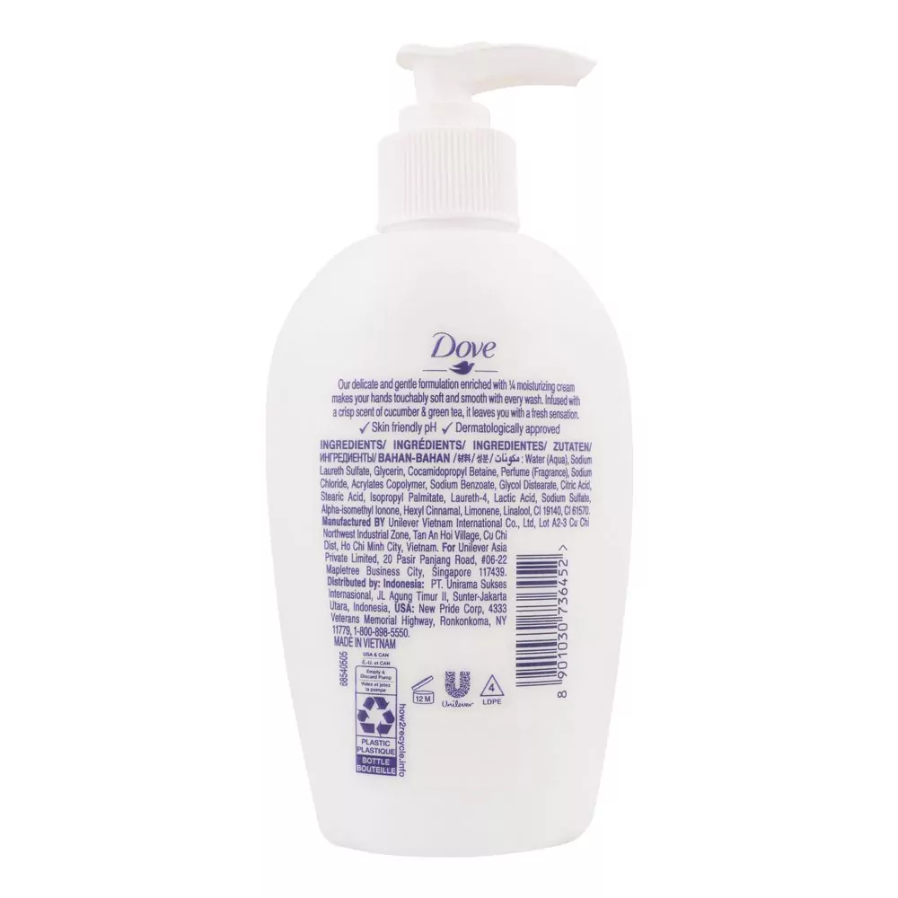 Dove Handwash Cucumber And Green Tea Scent 250Ml 