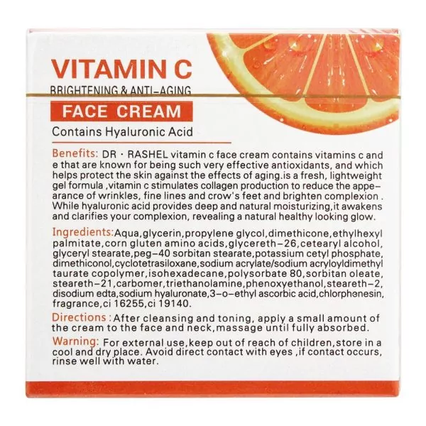 Dr. Rashel Vitamin C Brightening & Anti Aging Face Cream, 50g