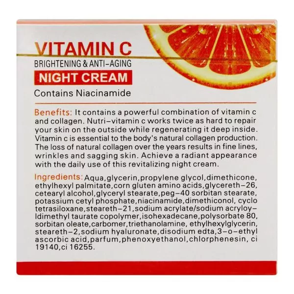 Dr. Rashel Vitamin C Brightening & Anti Aging Night Cream, 50g