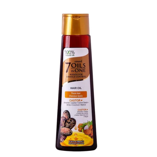 Emami Hair Oil Castor Plus 7in1 Damge Control 200ml