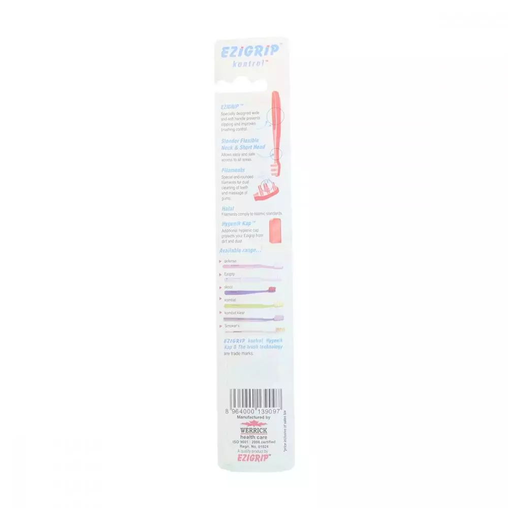 Ezigrip Kontrol Tooth Brush Medium