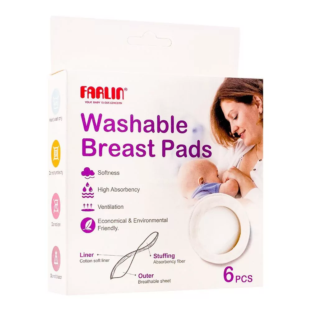 Farlin Washable Breast Pads 6 Pack Bf 632 A