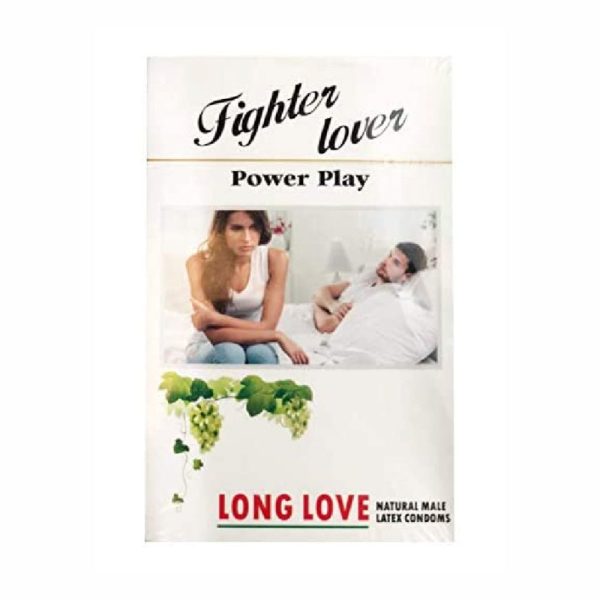 Fighter Lover Power Play Long Love Natural Male Latex Condoms 6pc
