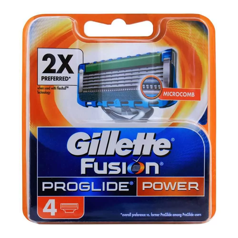 Gillette Fusion Proglide Power 4Pc