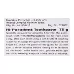 HI-Paradent Toothpaste Permethol 75gm