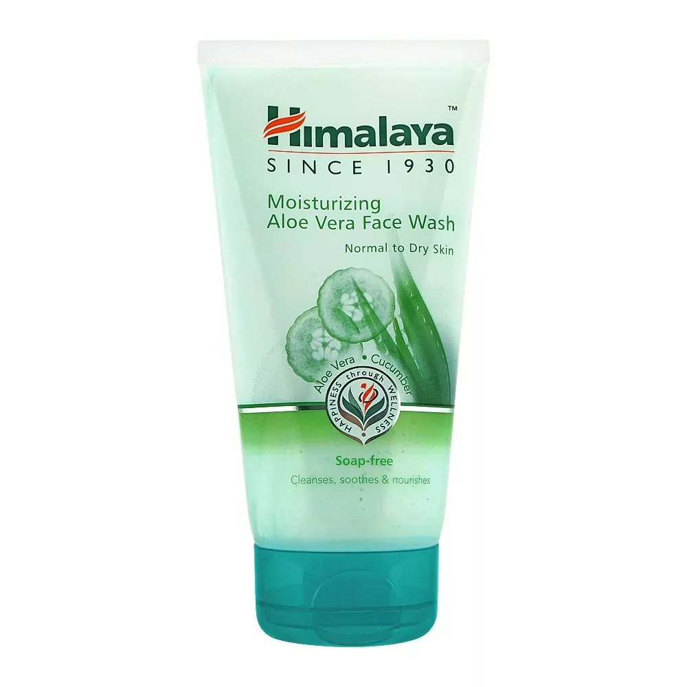 Himalaya Moisturizing Aloe Vera Face Wash, Normal To Dry Skin, 150Ml