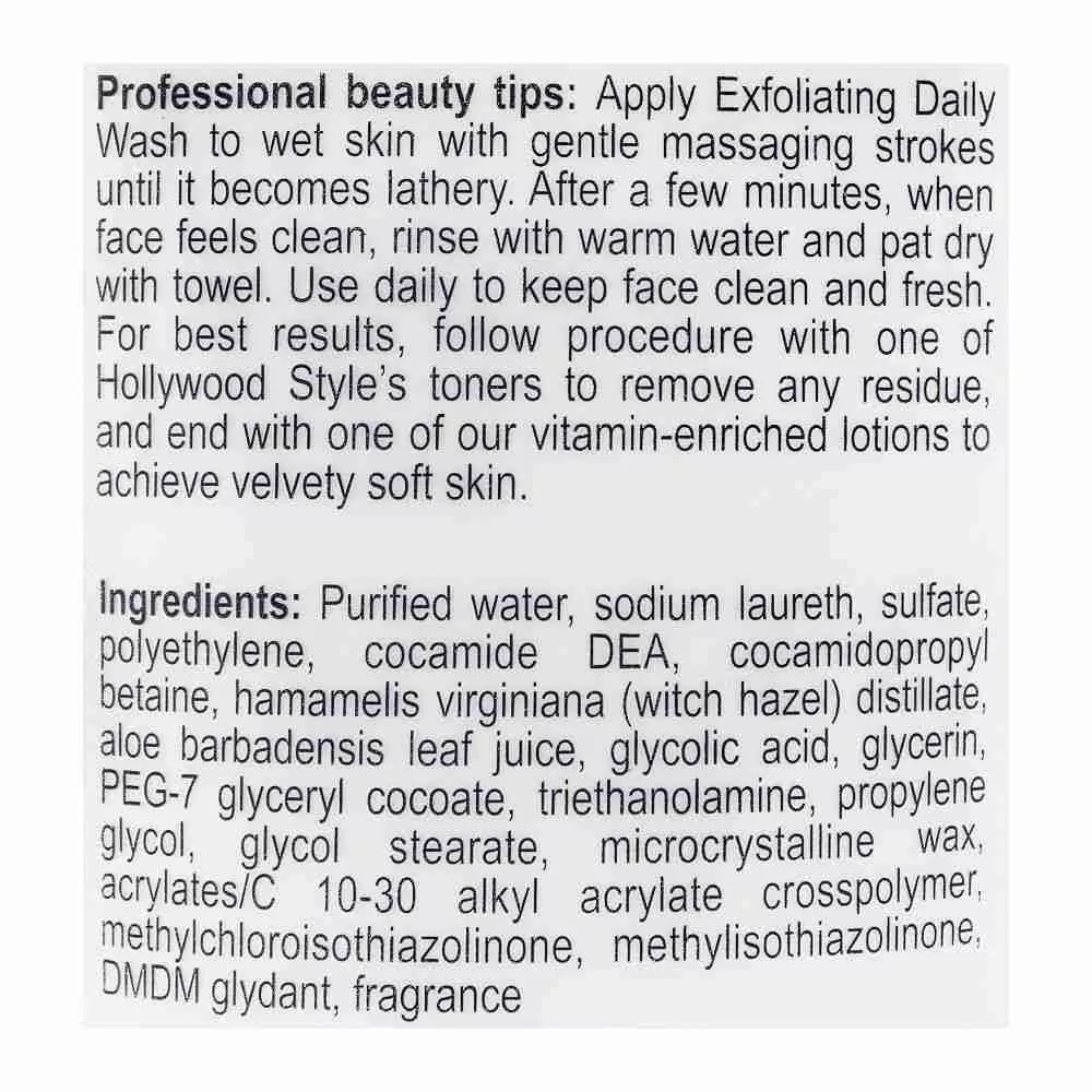 Hollywood Style Exfoliating Daily Wash 150Ml